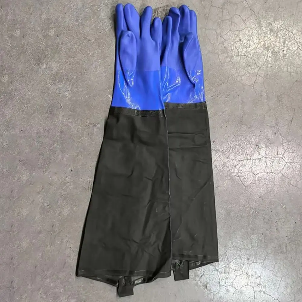 

Прочные длинные резиновые перчатки, нескользящие, 70 см, маслостойкие, кислото-щелочестойкие, для прочистки канализации