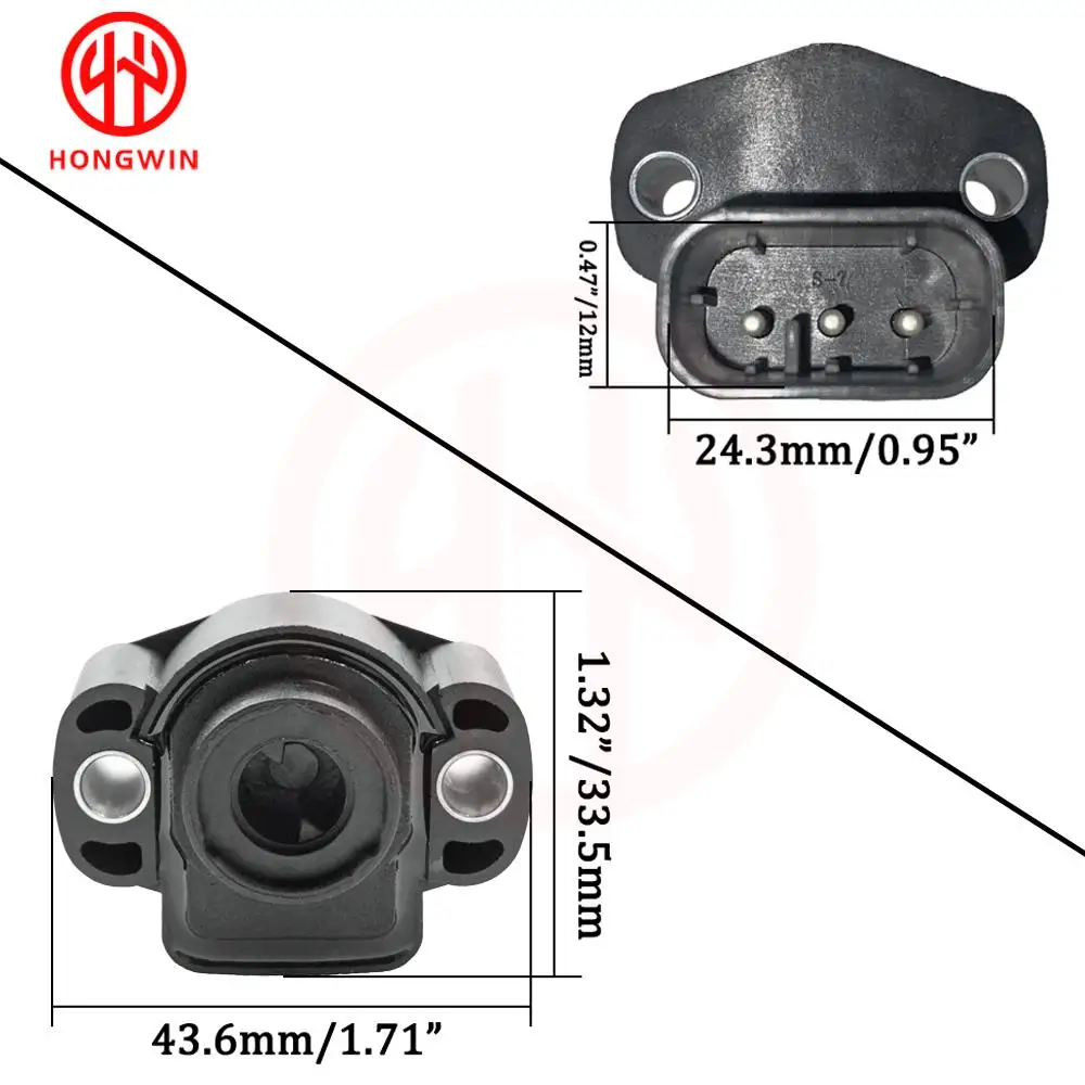 Hongwin sensor de posição do acelerador oem 5234903 4761871ac 4761871ab 4626051 para dodge caravan d150 dakota ram 1500 2500 3500 sombra