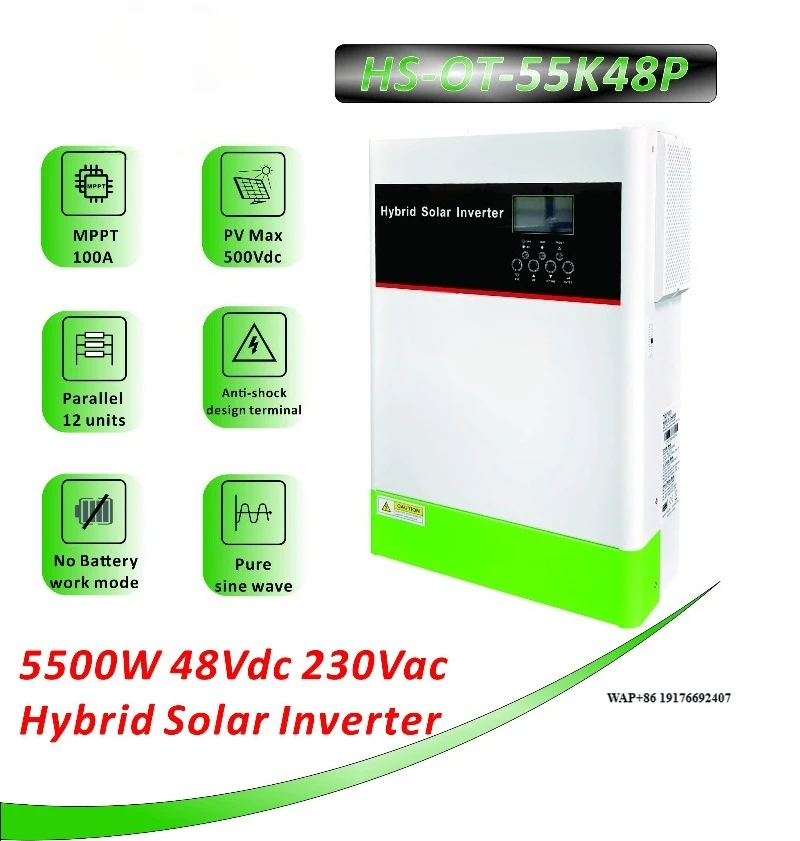 

Power Pure Sine Wave 5.5Kw Hybrid Solar Inverter 12V 220V Dye Inversor Solar Hybrid Inverter Hybrid Solar Inverter Converter