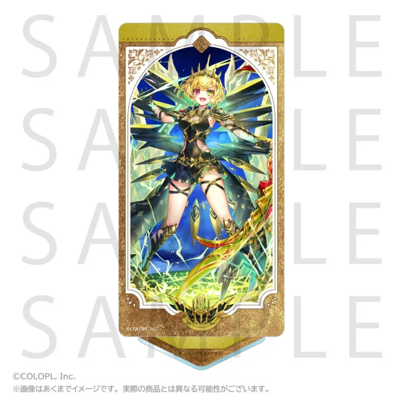 Game White Cat Project NEW WORLD'S Hero Iris Kyle Rectangle Acrylic Stand Model Plate Keychains Desk Decor 5