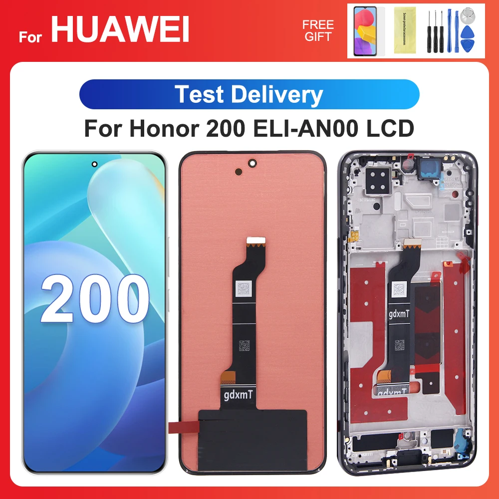 For HUAWEI Honor 200 6.7''For Honor200 ELI-AN00 LCD Display Touch Screen Digitizer Assembly Replacement