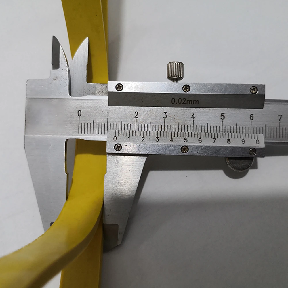 Rubber Band Band Saw Rubber Band WoodWorking Band Saw 8\" X 1/2\" X 0.12\" Belt Non Slip Rubber Stretched Yellow
