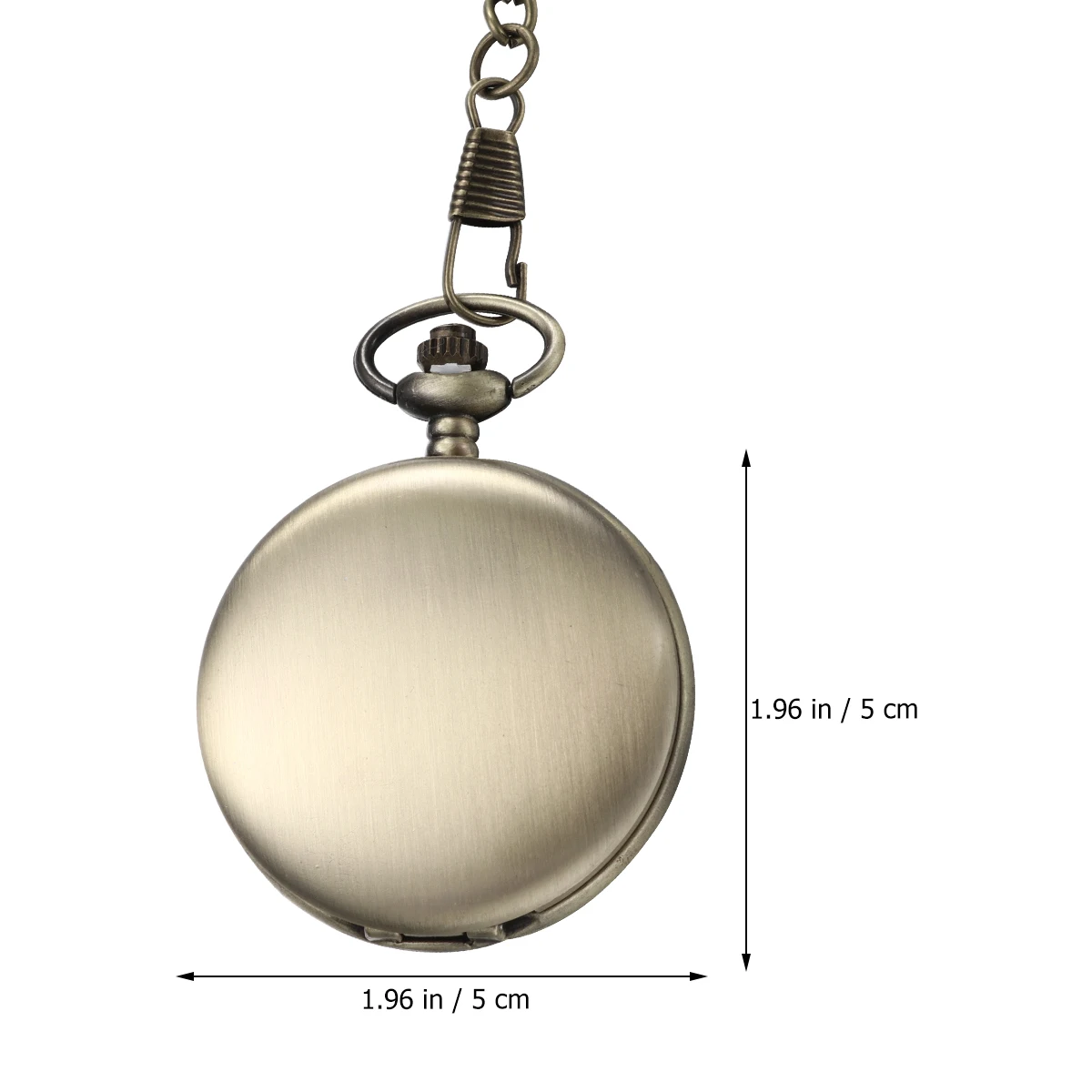 

Vintage Pocket Watch Lightweight Quartz Christmas Bronze Color Classic Retro Smooth