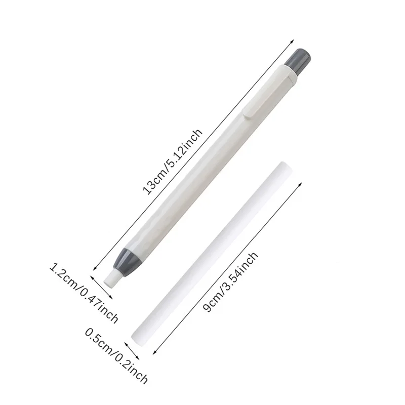 4 Pieces Press Retractable Pencil Eraser Correction Supplies Pen Style Pencil Rubber Writing School Supplies Stationery view 6