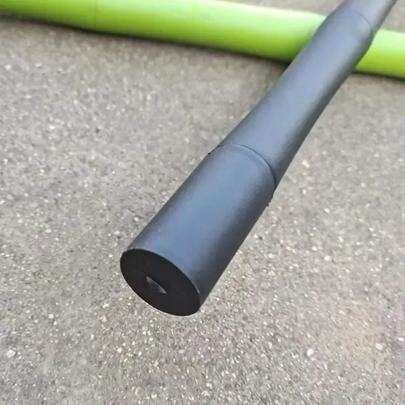 80cm Outdoor multifunzionale in gomma bastone corto campeggio escursionismo Cane auto strumento di autodifesa di emergenza