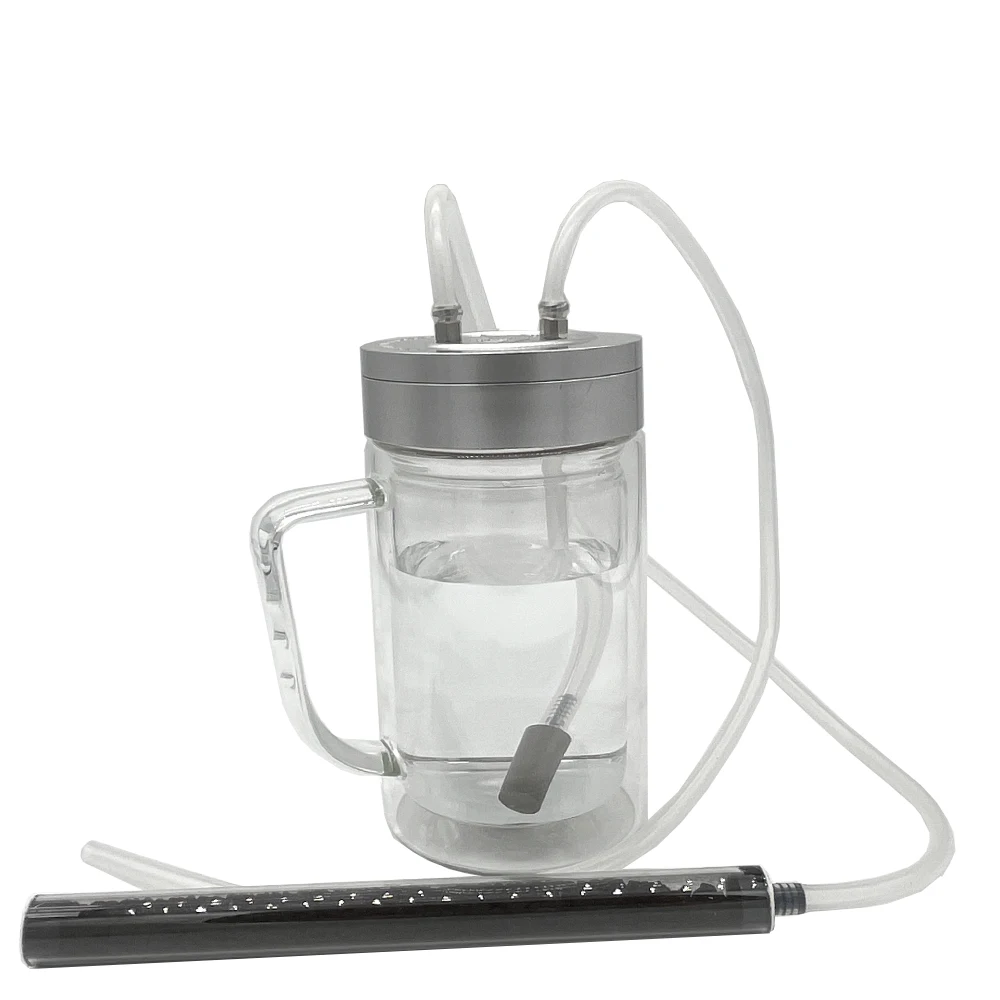 

Бутылка для воды с двойными стенками из стекла, 520 мл, для озонирования воды и масла, портативная, газовая, с генератором озона