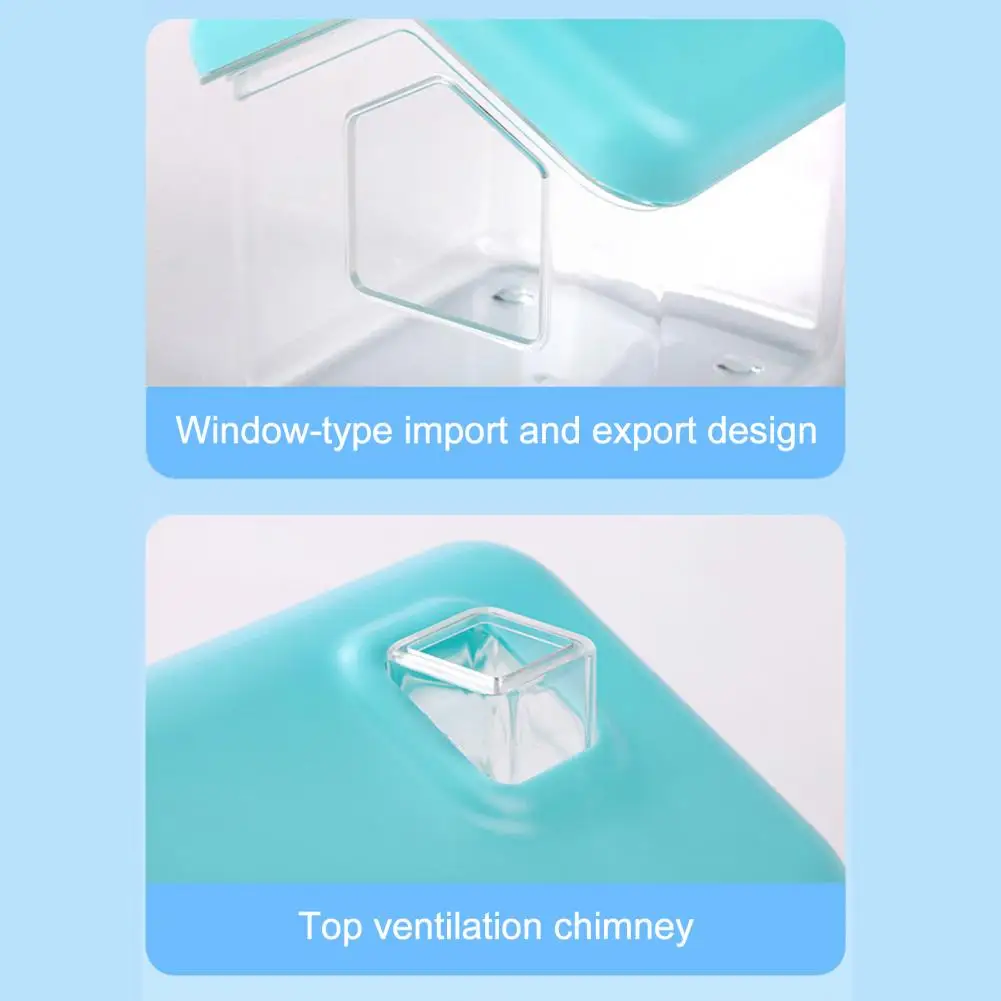 Multi-purpose Hamster Toilet Hamster Bathroom Hamster Sand Bath Container Box Visible Gerbil Bathroom Toilet Dwarf Small Bathtub