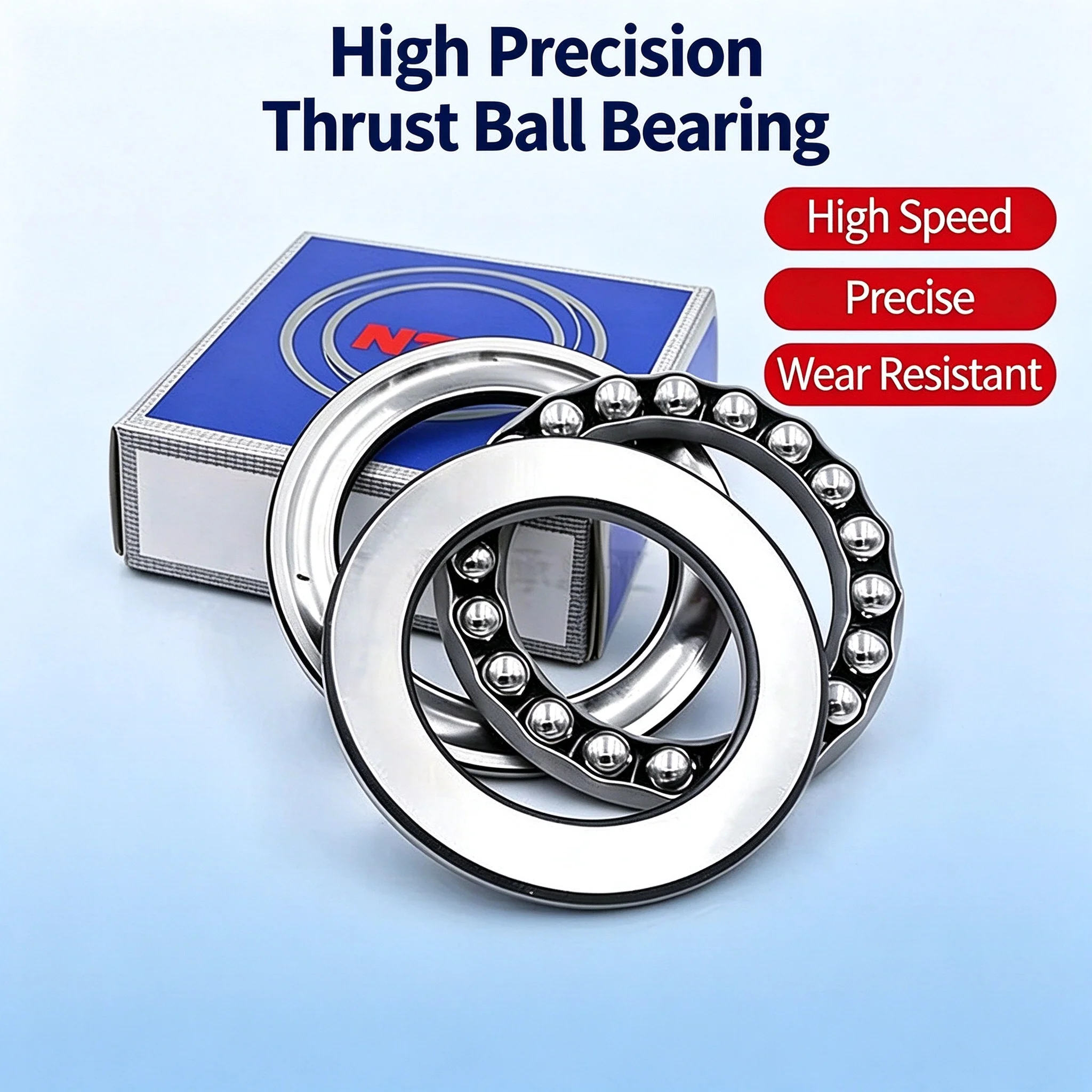 NSK JAPAN Thrust Ball Bearing 51405 51406 51407 51408 51409 51410 51411 51412 High Precision Bearings