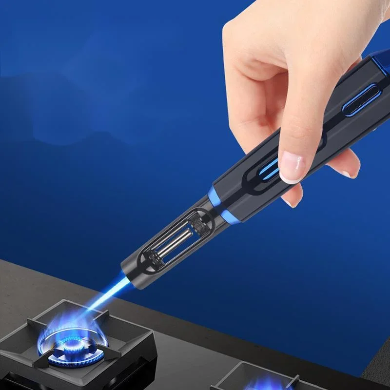Honest Jet Torch Lighter Windproof Butane Refillable Gas Lighter Adjustable Flame Cigar Lighter for Smoking Candle BBQ