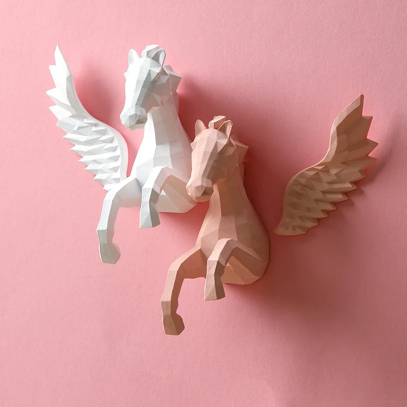 Pegasus Refrigerator Sticker Magnet Ins Magnet Sticker Magnet Refrigerator Decoration 3D European Creative Iron Magnet Gift
