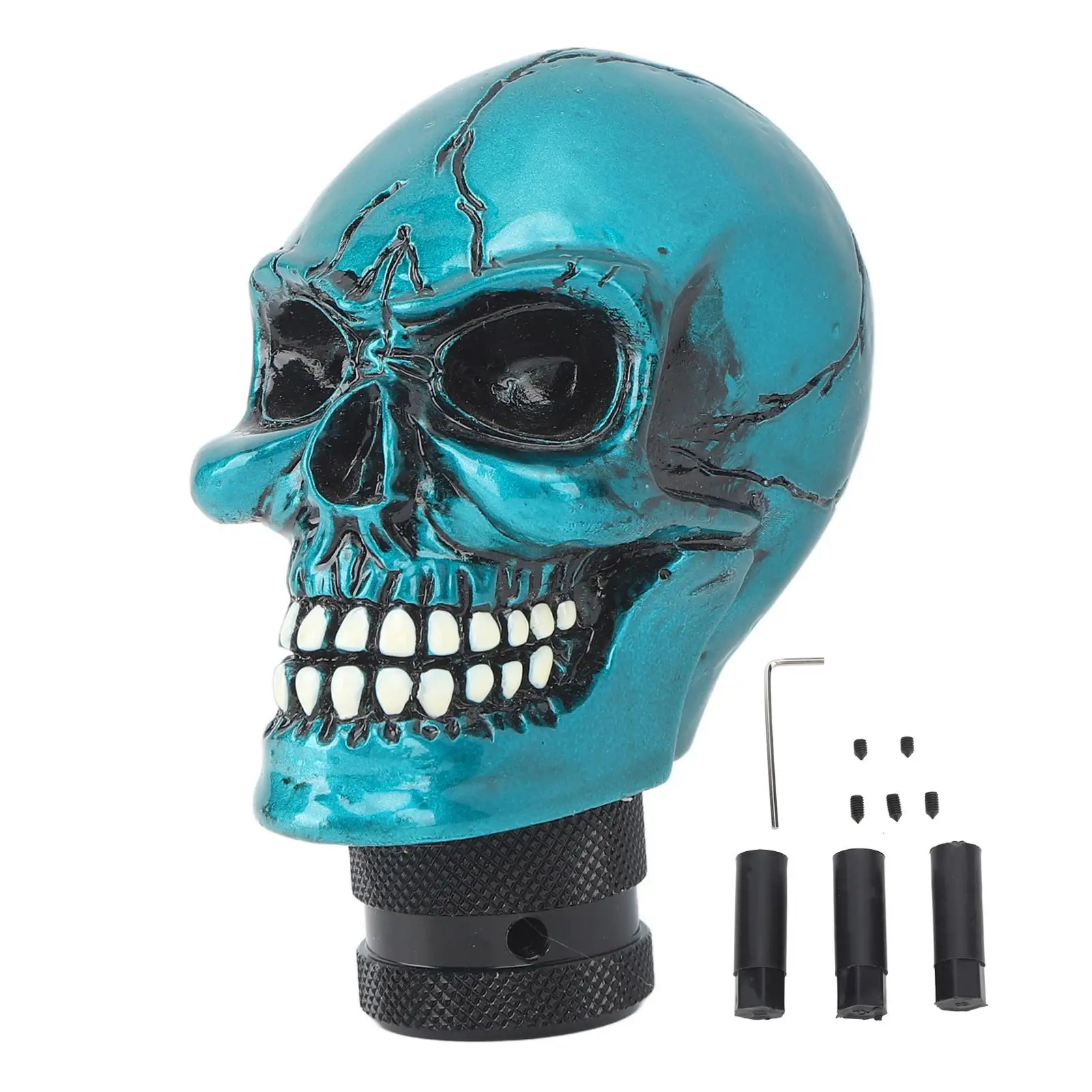 

Skull Gear Shift Head Resin Shifter Knob Car Transmission Shifting Stick Handle for most Manual Vehicles