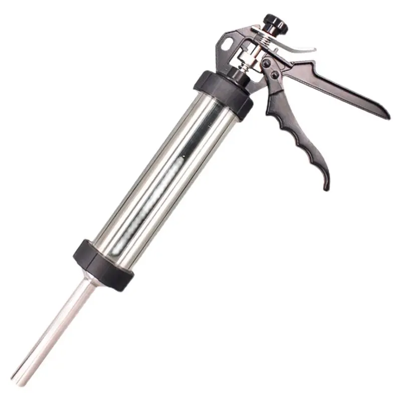 Sausage Maker With Hand-Held Stuffer Kit, 5 Nozzles, For Home Use Includes Meat Pusher& Cleaning Brushes