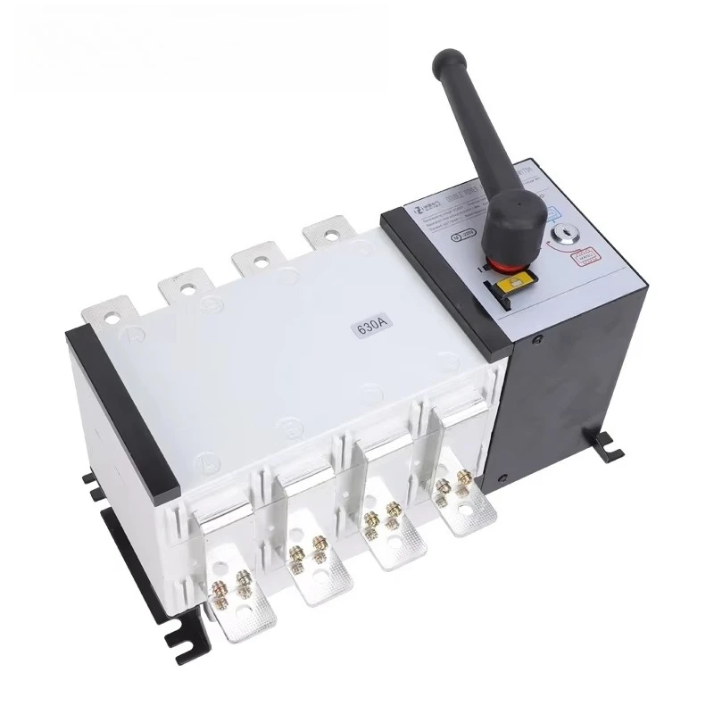 

630A 4P Three Phase Automatic Transfer Switch 400V ATS PC Grade Electric Manual Changeover Selector Switch