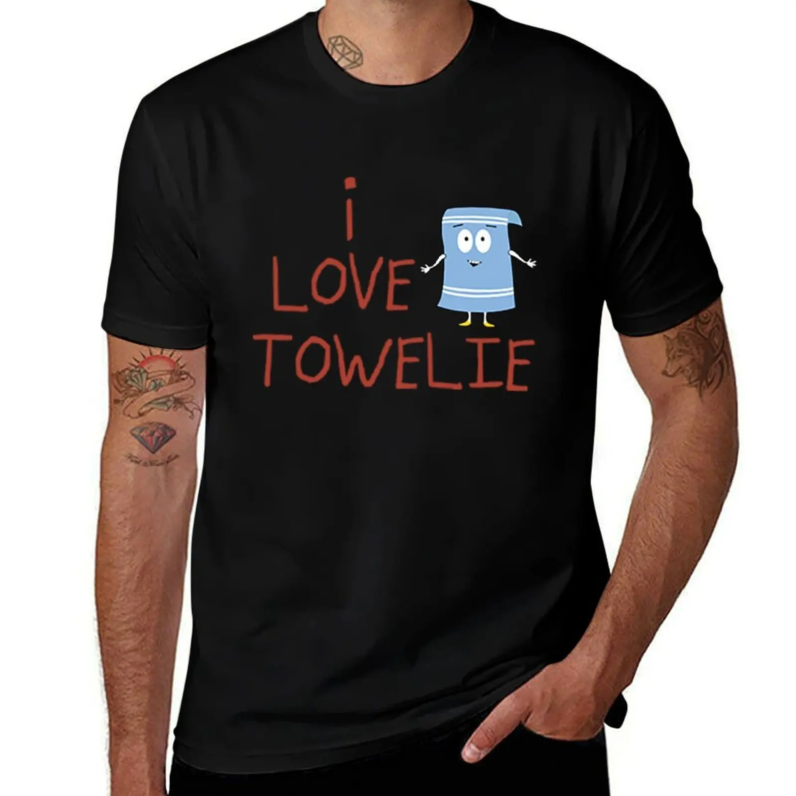 Towelie I love towelie T-Shirt Trendy Casual Short Sleeve Shirt T-Shirt
