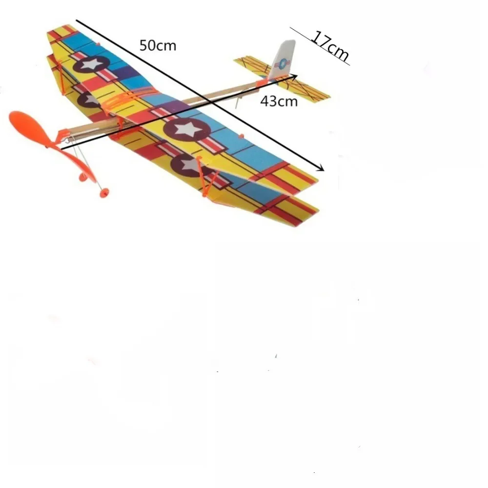 Avion foetal en mousse avec bande de caoutchouc pour enfants, modèle d\'avion 62, jouet de sport en plein air, cadeau pour enfants, 1PC