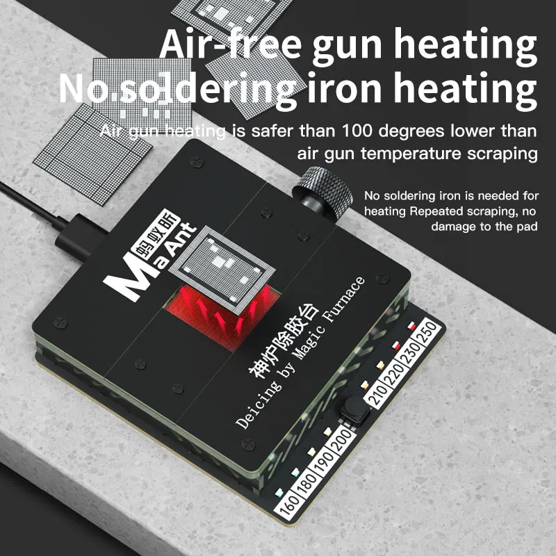 MaAnt SL-1 Rubber Removal Table for Mobile Phone Constant Temperature Rapid Heating IC CPU  Glue Removal Maintenance Platform