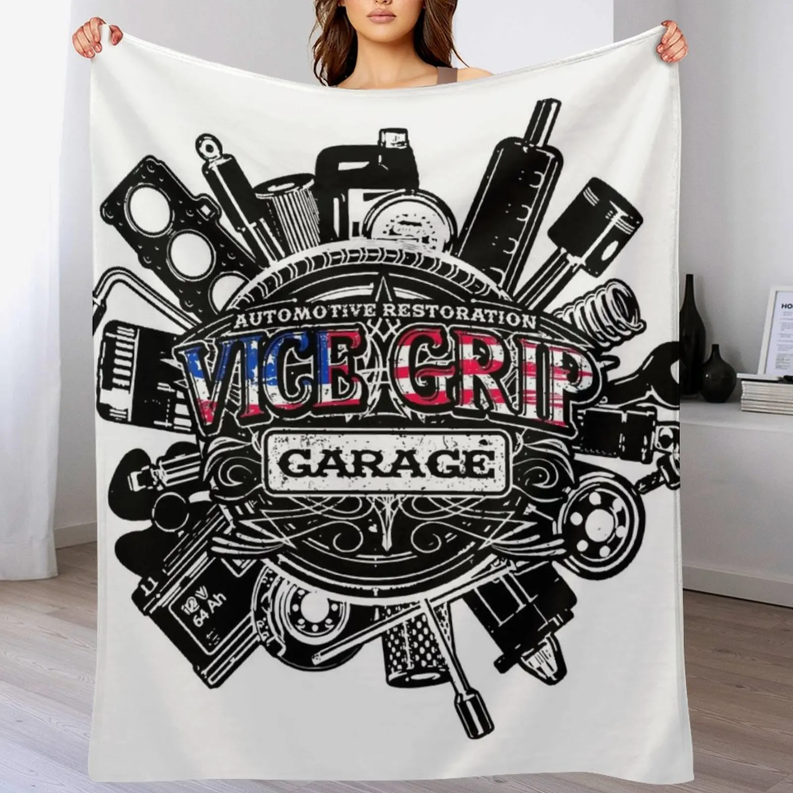 Vice Grip Garage Throw Blanket Luxury Throw valentine gift ideas Blankets