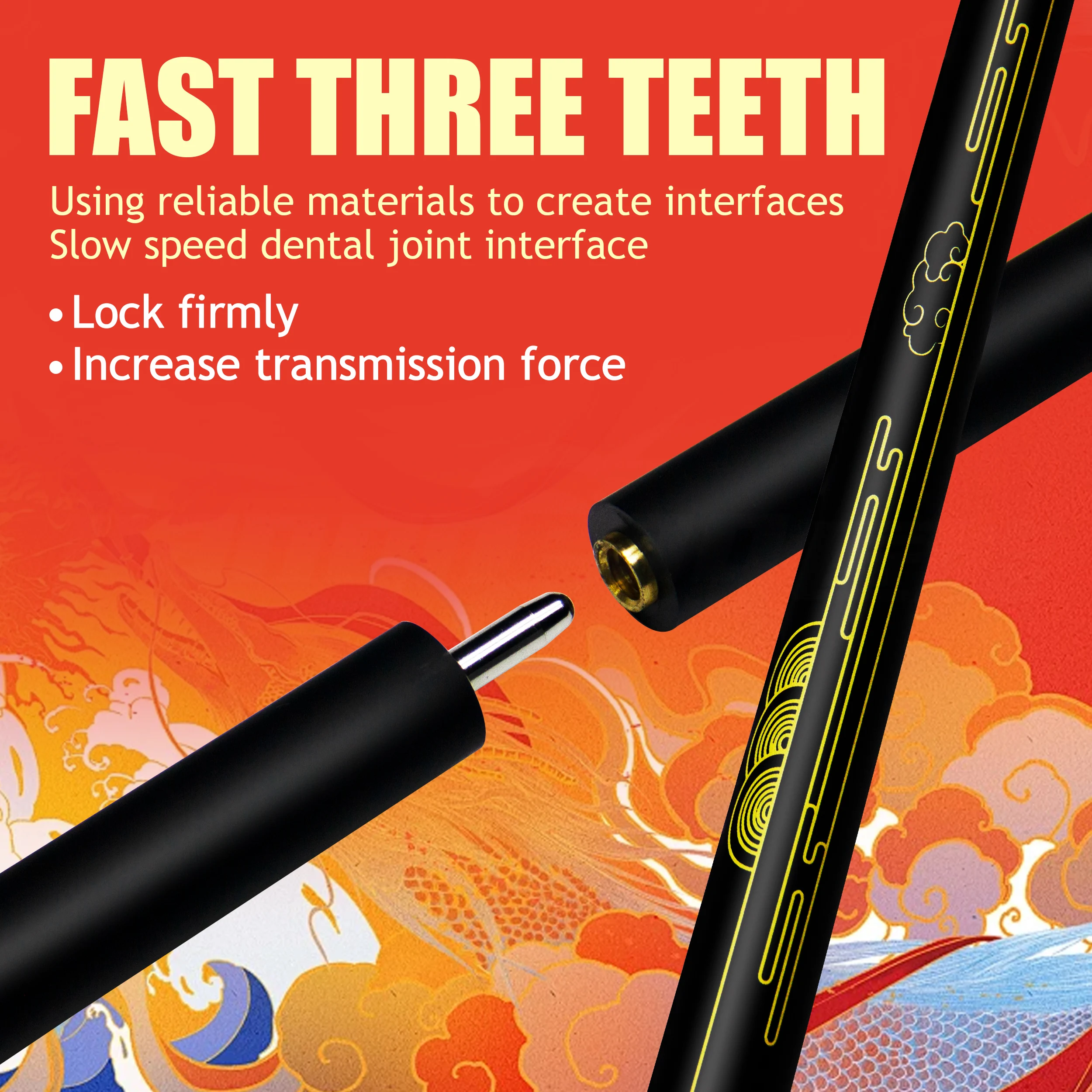 عصا استراحة حمام السباحة مكونة من قطعتين مقاس 58.46 بوصة مع عصا بلياردو احترافية بطرف 13 مم (19-21) #2