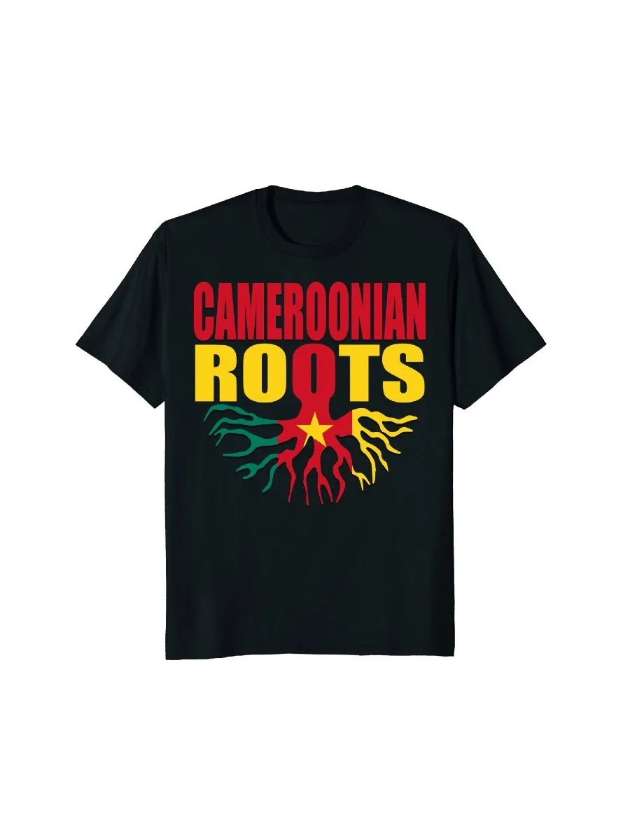 Funny t shirt men novelty women tshirt Storecastle Cameroonian Roots Cameroon Flag Pride T-Shirt