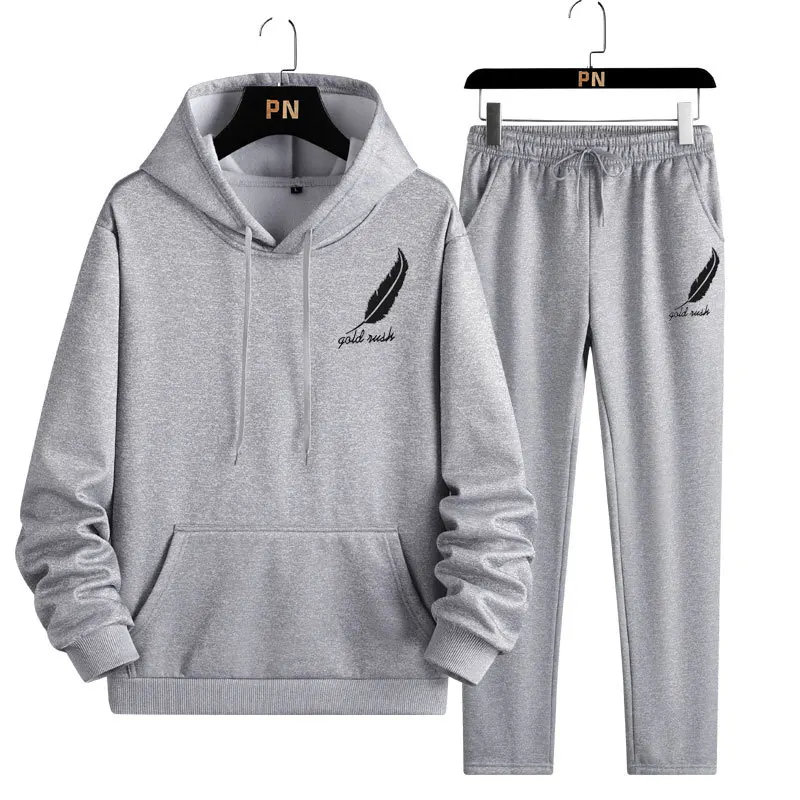 

Men's Sets Autumn Casual Sweatshirt Sports Suit Two-piece Set Running Leisure Sportswear Outfit Outdoor Jogging Sport Homme