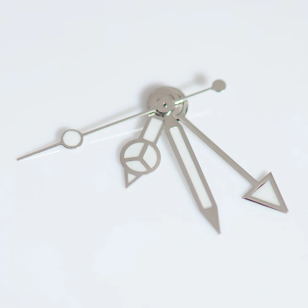 NH34 مصقول 8*12*13.5*13.5 مللي متر ساعة الأيدي ارتفع الذهب الفضة مؤشر ساعة اكسسوارات الأيدي C3 الأزرق مضيئة