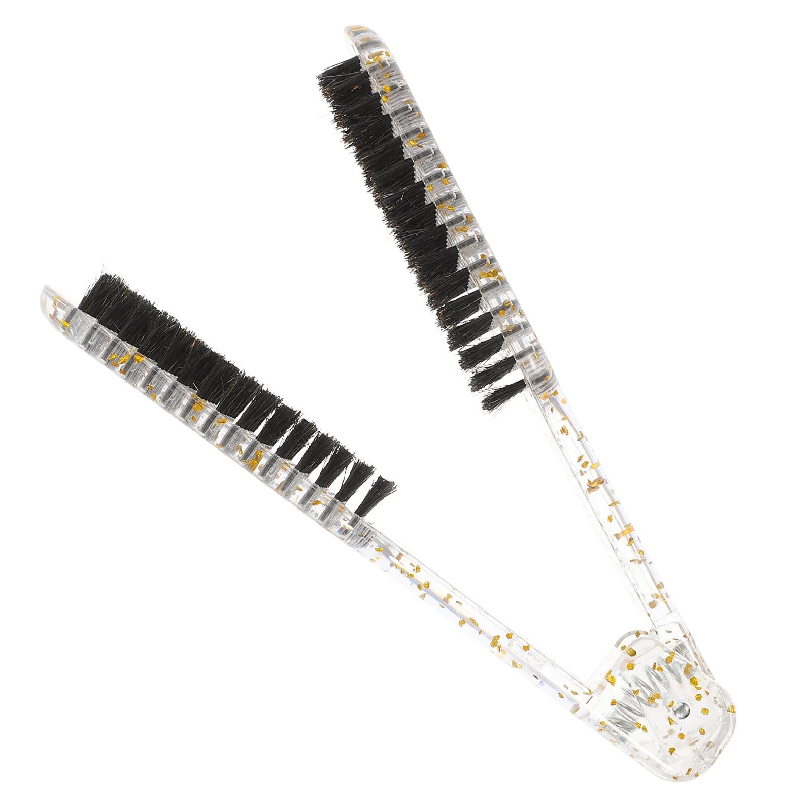 

Hair Straightening Comb Plastic Durable V-Shaped Lightweight Small Portable Salon Hair Straightener Clamp Brush