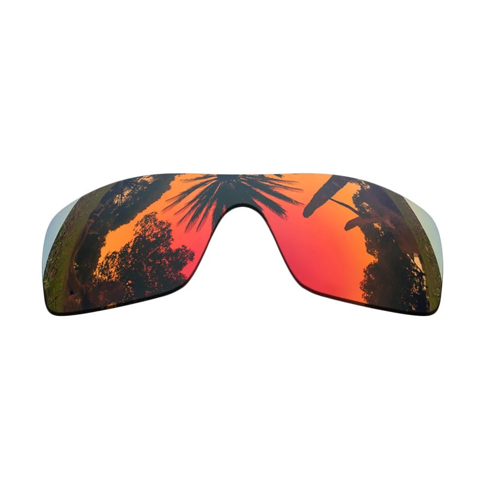 عدسات بديلة عاكسة باللون البرتقالي والأحمر لإطار النظارات الشمسية Oakley Offshoot 100% UVA وUVB مضاد للانعكاس
