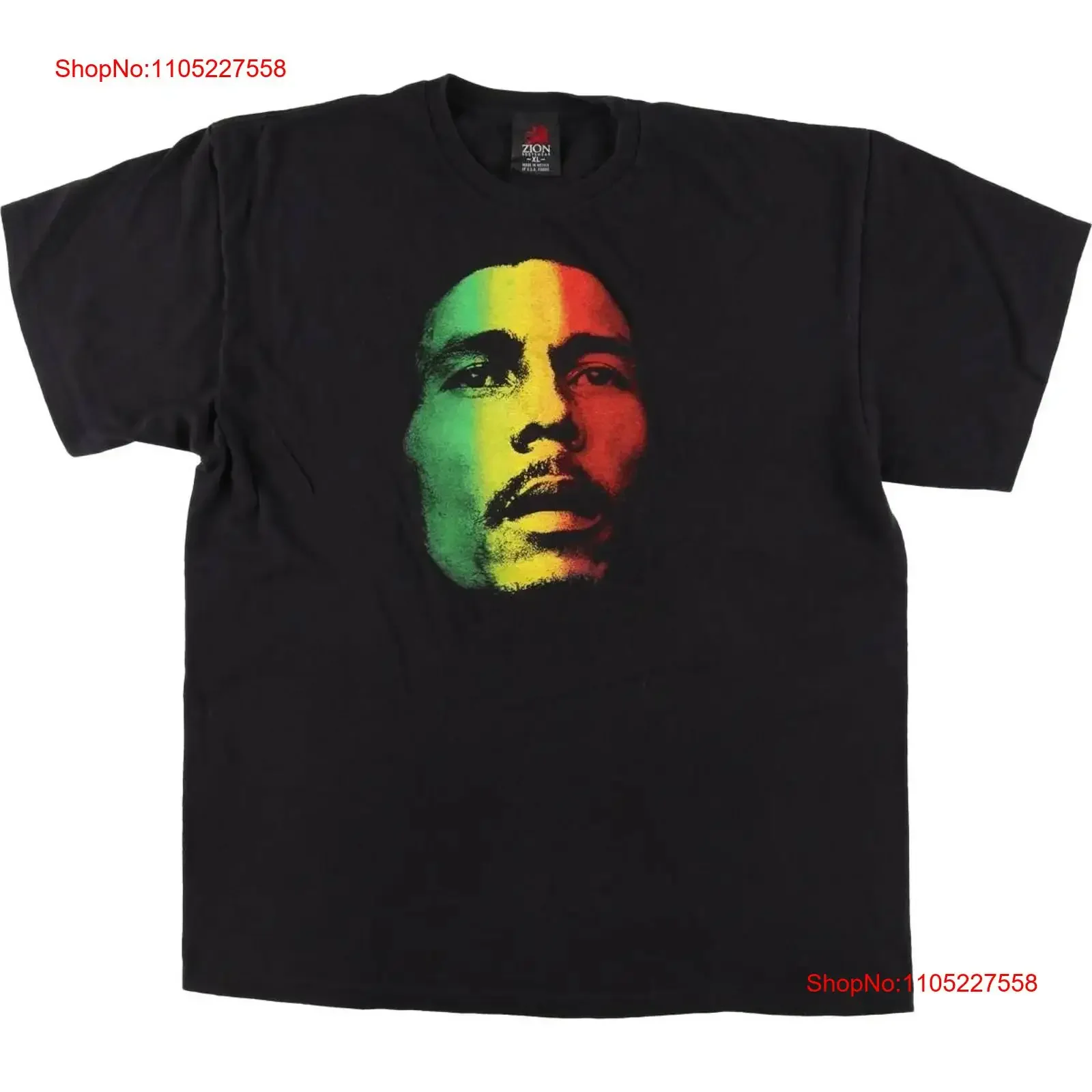 

ZION ROOTSWEAR BOB MARLEY Band T shirt Men's XL size eaa537224 vintage Washed fashion graphic Casual designer clothes
