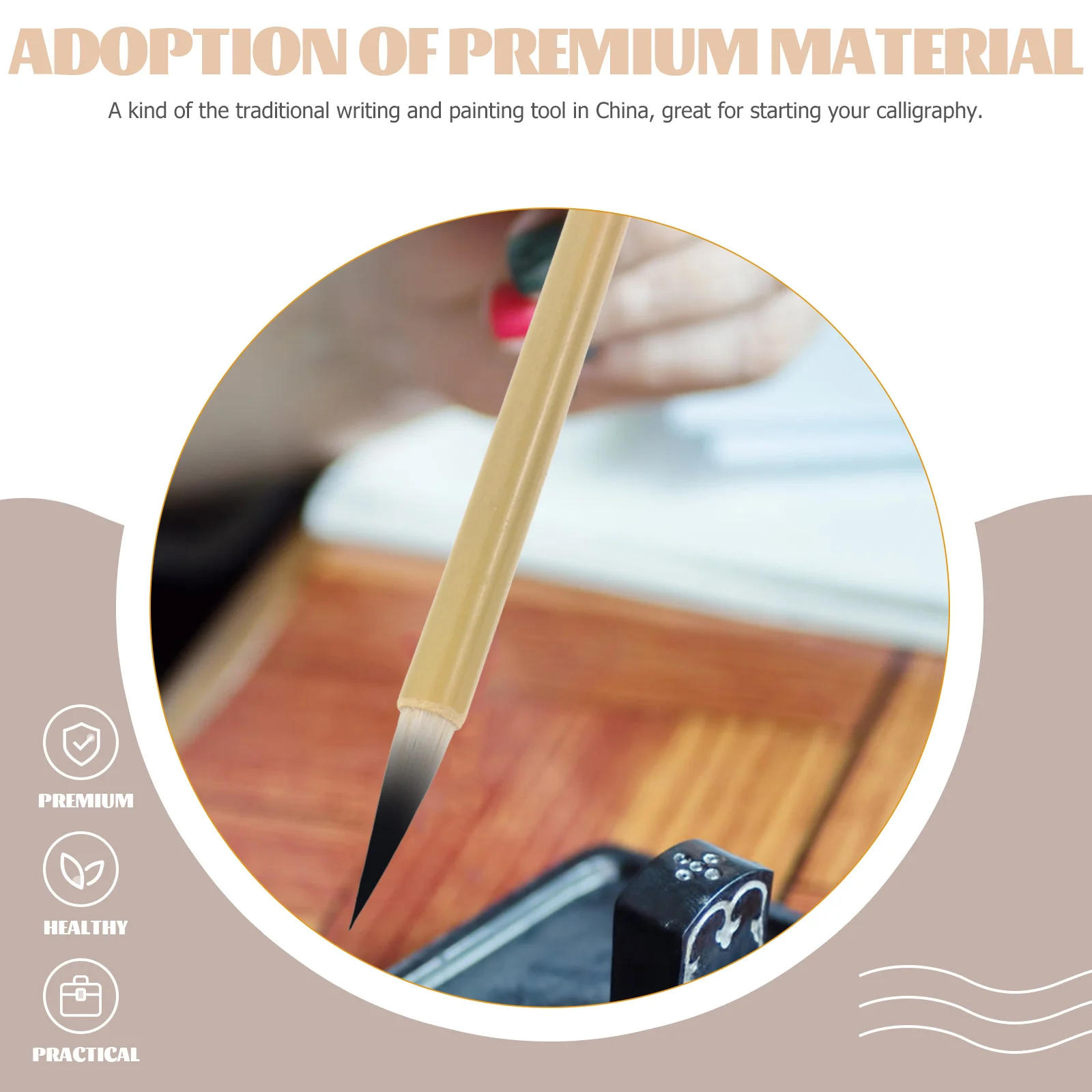 

1 set 1 Set Pigment Brush Pen Calligraphy Painting Supplies Watercolor Art Tool Chinese Traditional Pen Multi-Function Ergonomic