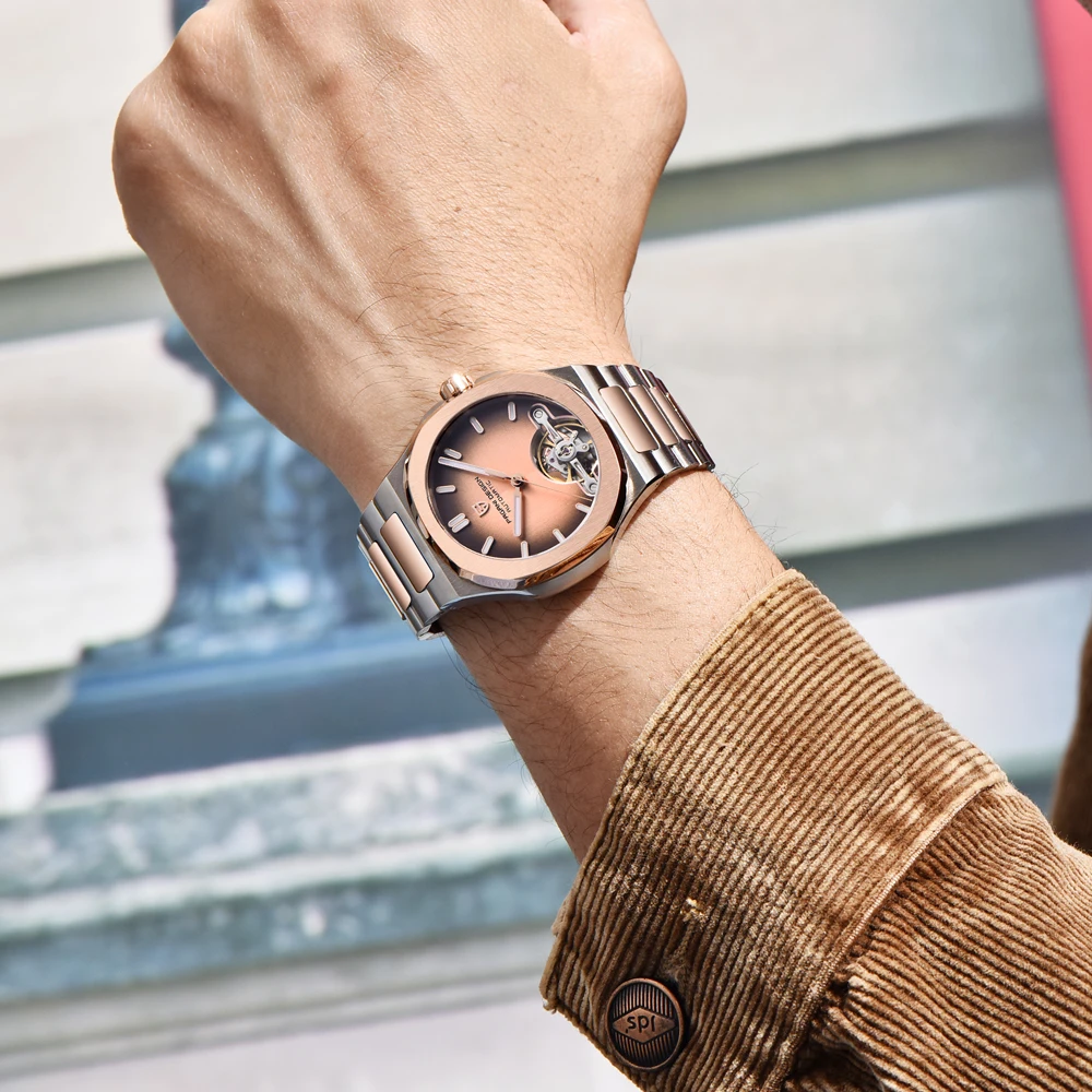 PAGANI DESIGN2025 новые часы мужские роскошные механические мужские часы с турбийоном светящиеся с сапфировым стеклом мужские часы из нержавеющей стали
