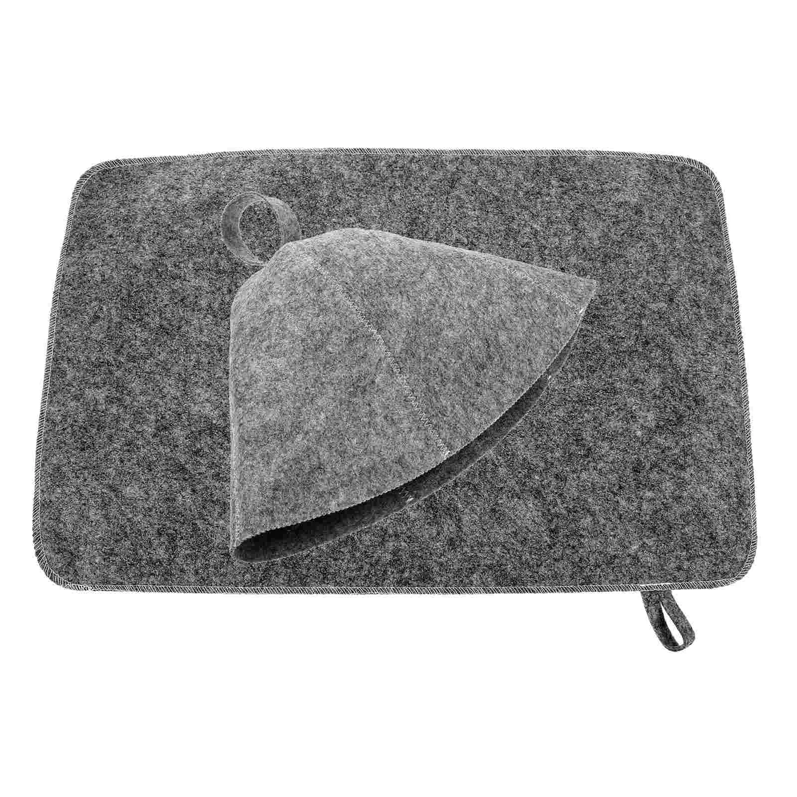 

Felt Sauna Hat Russian Bathing Hats Caps Shower Cushion Pad for Thick Two Piece Suit Winter