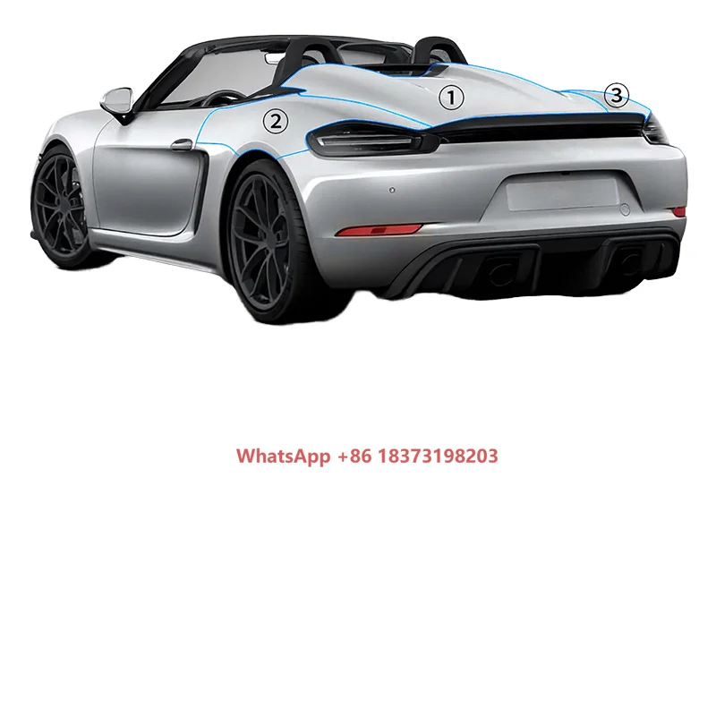 

For Porsche 718 Spyder GT4 RS TPU PPF Body Protective Film Paint Self-Healing Yellowing Resistance Transparent Car Films