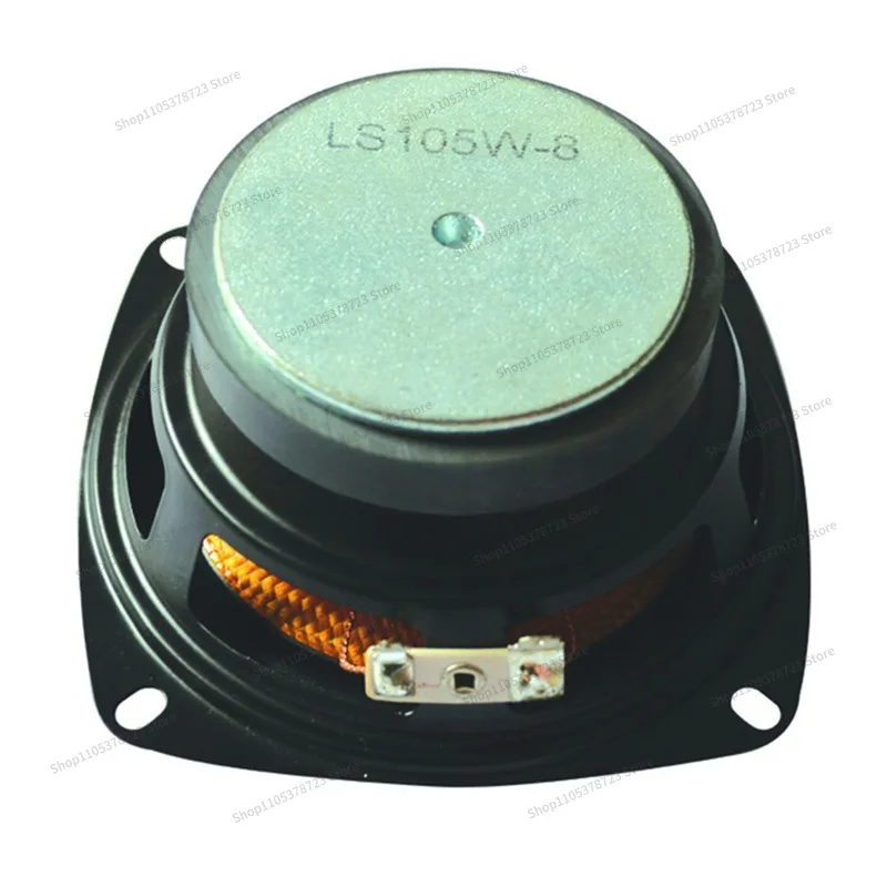 For LS105W-8-R4 4 Inch 4 Europe 15W Rubber Edge Woven Basin Heavy Bass 91dB Square Dance Audio Speaker 8V