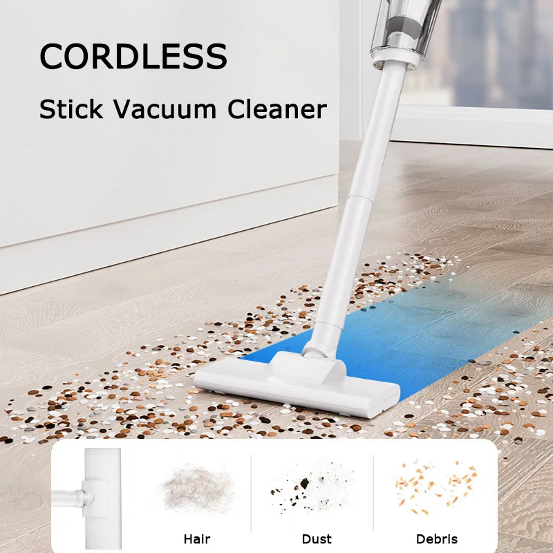 Cordless Handheld Vacuum Cleaner Portable 12Kpa Power Suction Household Stick Vacuum for Car Home Pet Hair Hardwood Floor