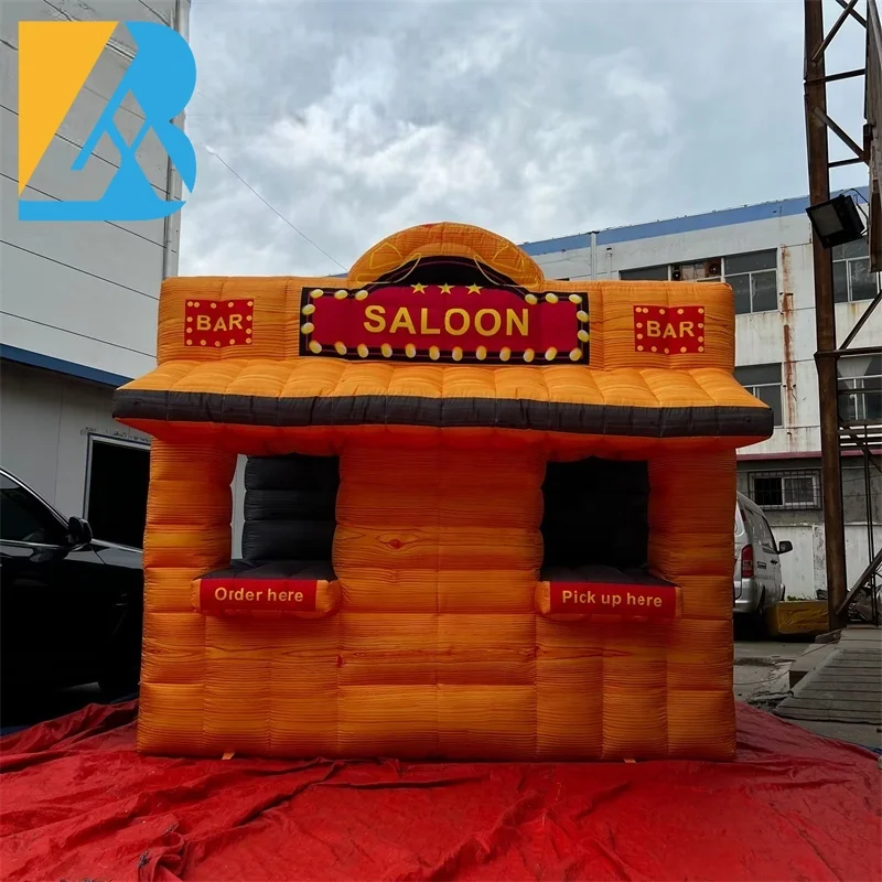 Air Blown Advertising Giant Blow up Tiki Bar for Party Theme Decorations Toys