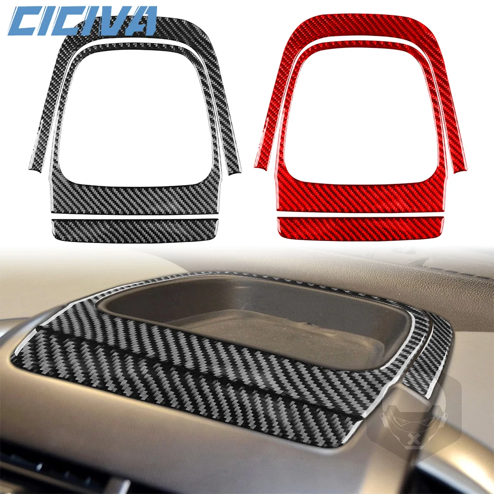 

For Chevrolet Sonic 2012-2016 Carbon Fiber Instrument storage Panel Decoration Cover Car inside Trim Accessories Sticker