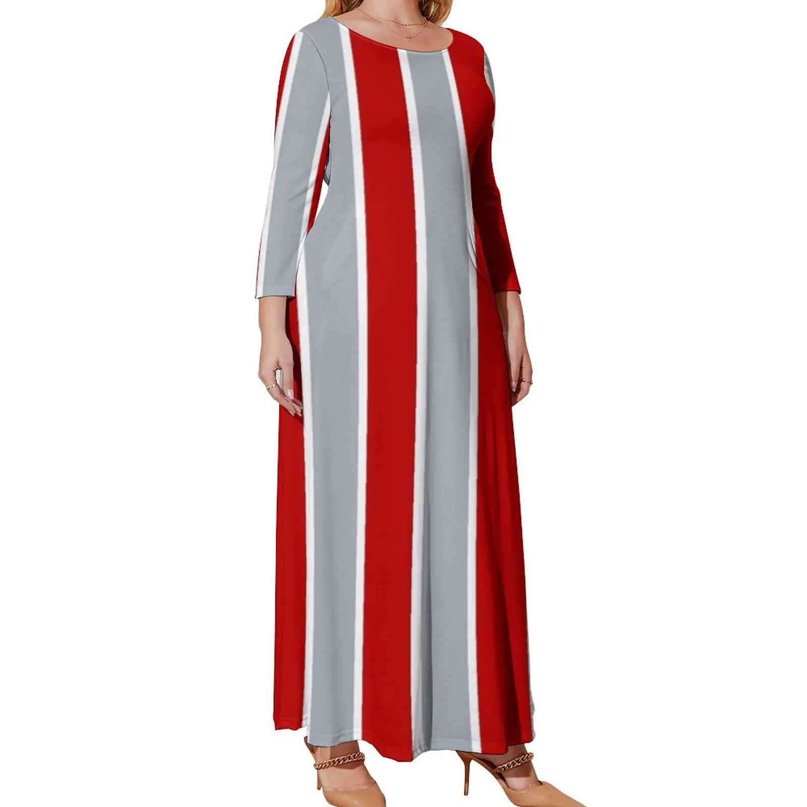 

Jersey Medieval Warriors Long Sleeved Dress women's evening dresses Women's long dress