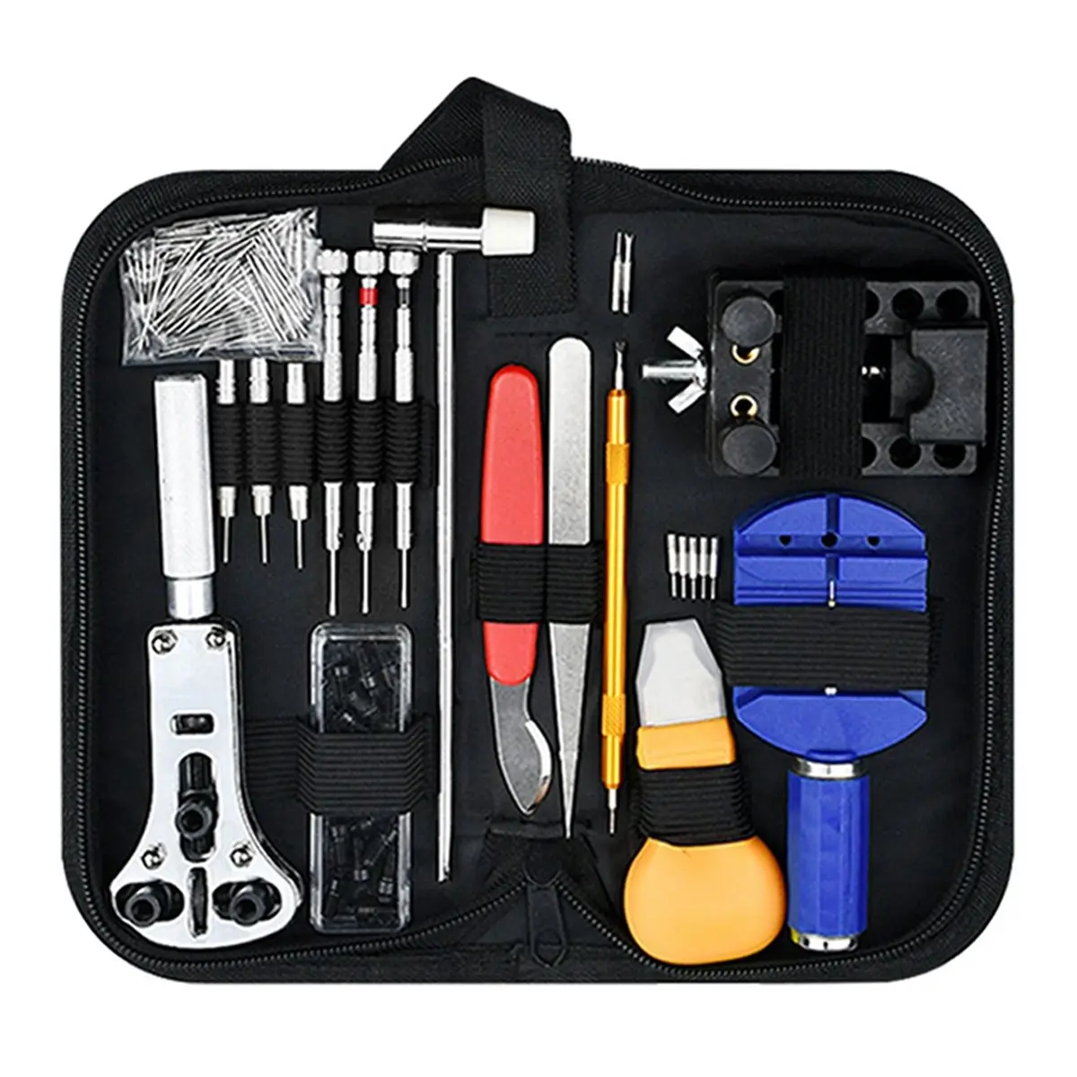 Comprehensive 147-Piece Watch Repair Kit - Ideal for Strap Adjustment, Back Opening & Battery Replacement