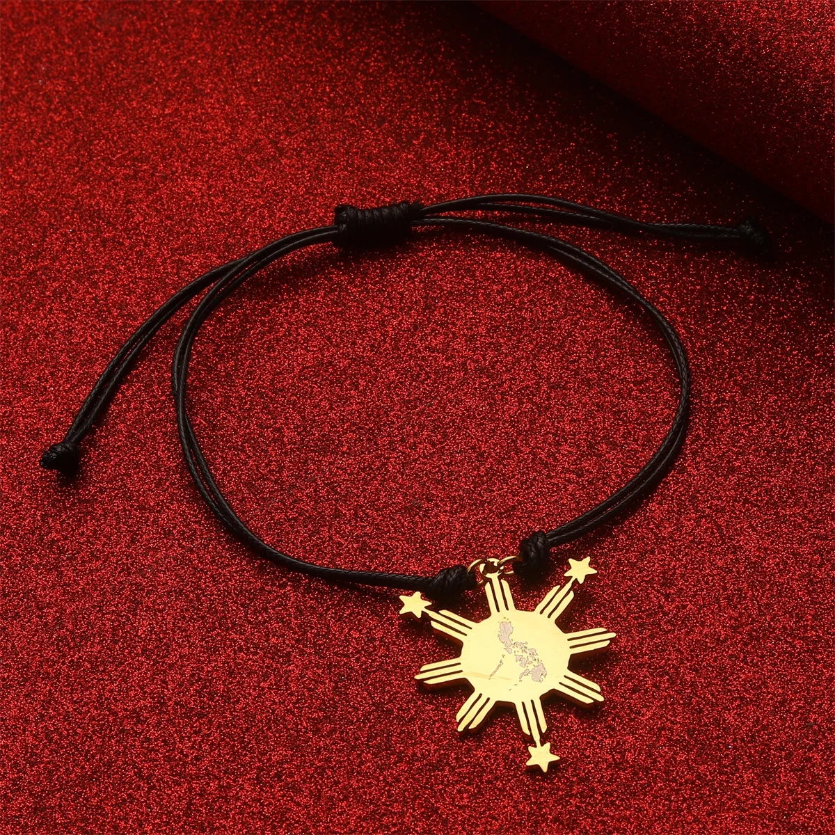 Philippine map flag pendant and bracelet, suitable for men and women, national map Philippines jewelry Philippines