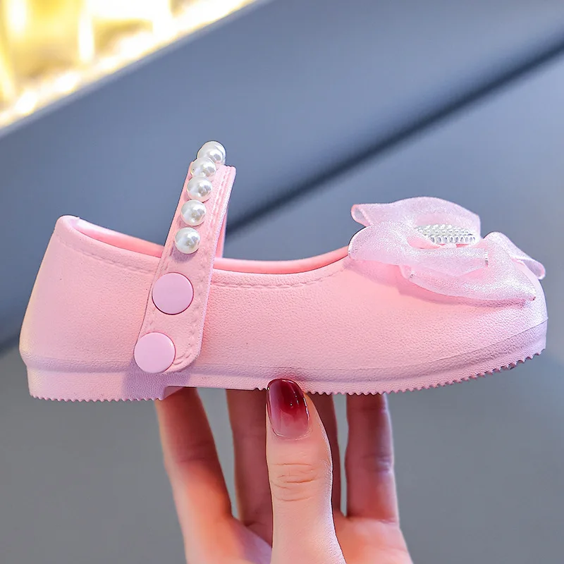 2026 Baby Mädchen Freizeitschuhe Kinder EVA-Schuhe mit Schleife Süße Niedliche Modische Prinzessinnen-Kinderschuhe für Hochzeitskleider und Partys Weiche Ballerinas – Detail 18