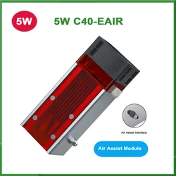 ZBAITU 40W โมดูลเลเซอร์หัวโลหะฝาครอบ Air Assist CNC ตัดแกะสลักงานไม้เครื่องมือ