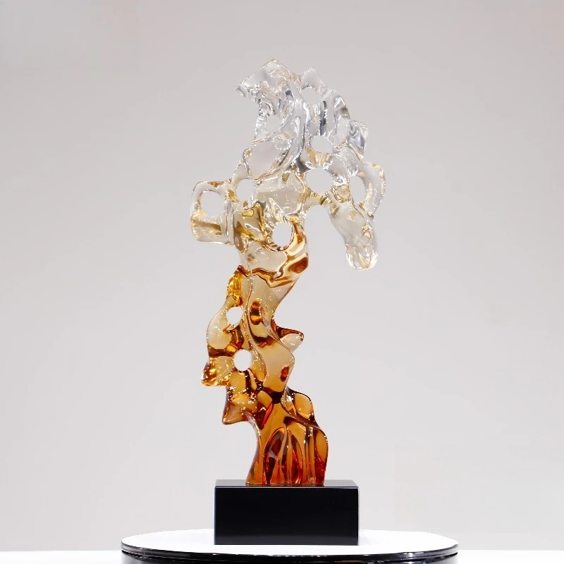 Vintage modern home decoration premium gradient art sculpture
