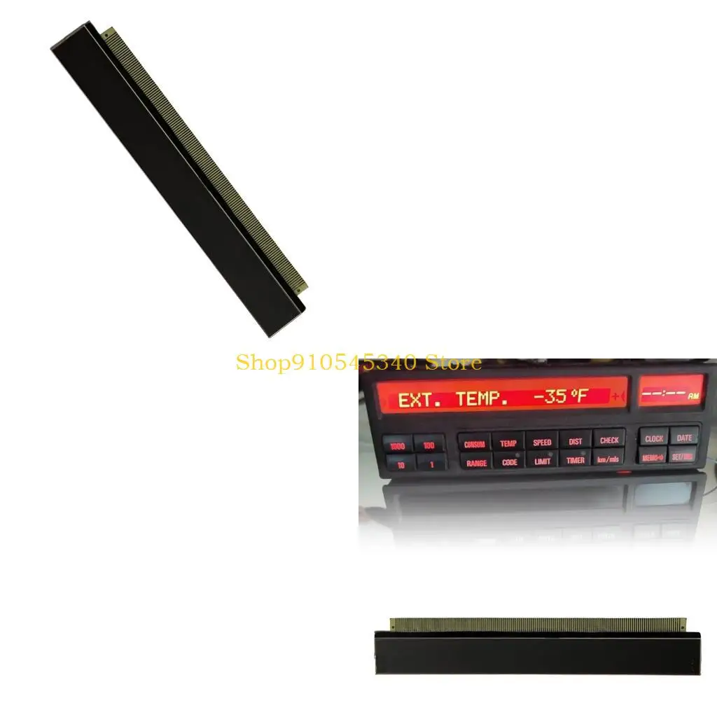 U2JA Vehicle Information Display Assembly for E36 318 Vehicles, 18-Button LCD Control Panel Replacement Part for Older Vehicle