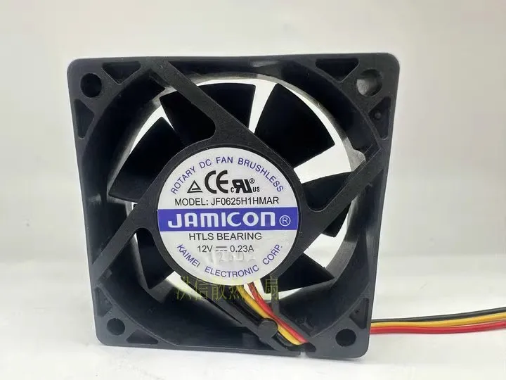 Free shipping new original JF0625H1HMAR DC12V 0.23A 6CM 6025 3-wire cooling fan