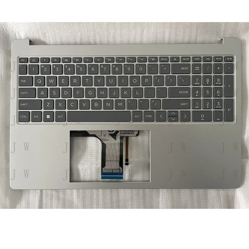 

DDW для HP 15-FC 15-FD, серебристая крышка C для ноутбука, клавиатура N36753-001 N36752-001