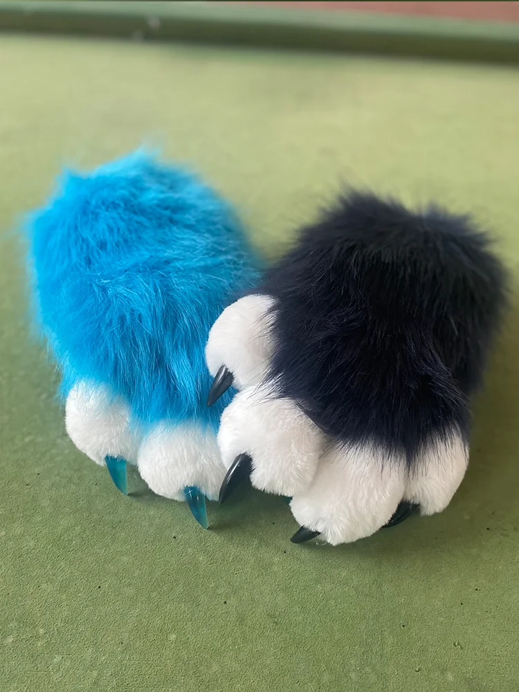 Fursuit Pelzige Fandom Handschuhe Hand Abdeckung Katze Klaue Zhizhi Squeak Beast Cosplay Kostüm Zubehör Nach Maß