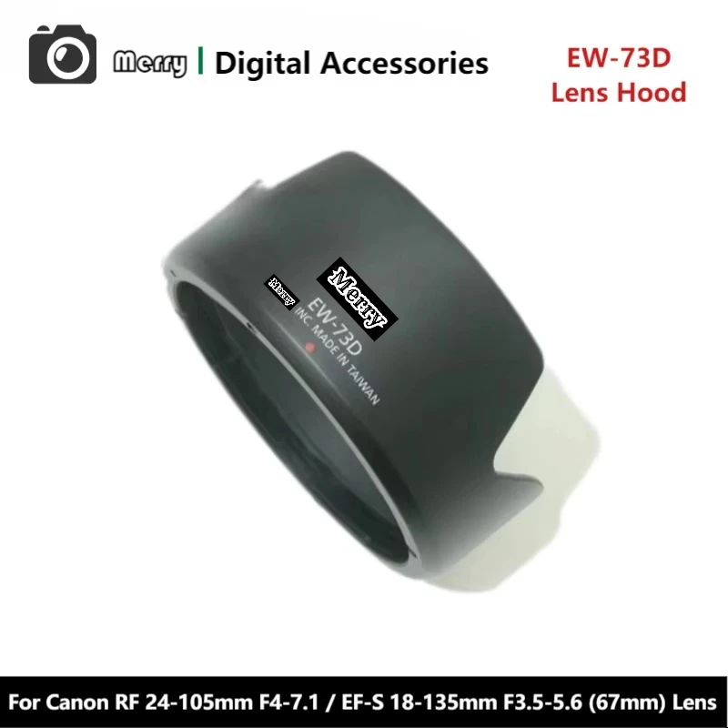 

New Original Genuine Front Lens Hood EW-73D For Canon RF 24-105mm F4-7.1 IS STM/EF-S 18-135mm F3.5-5.6 IS USM (67mm) Lens
