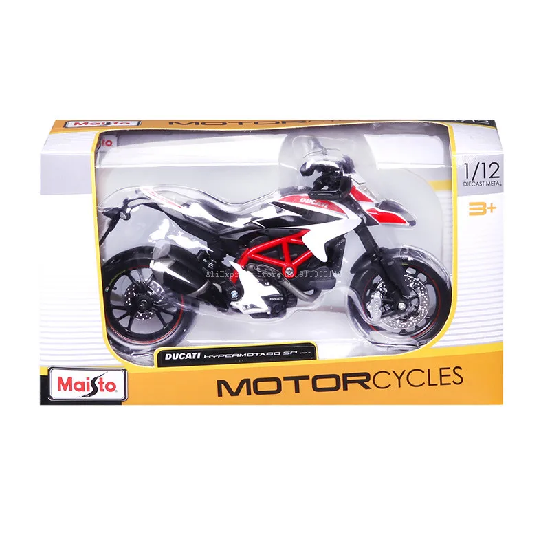 Maisto-motocicleta Ducati Multistrada 1200S, modelo de fundición a presión, juguete estático, tanque de combustible de Metal, Colección genuina, 1:12