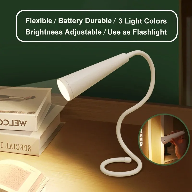 

USB-ночник, гибкая трубка, книжная лампа для чтения, студенческая ночная лампа, портативный гибкий шланг, защита глаз, окружающая лампа