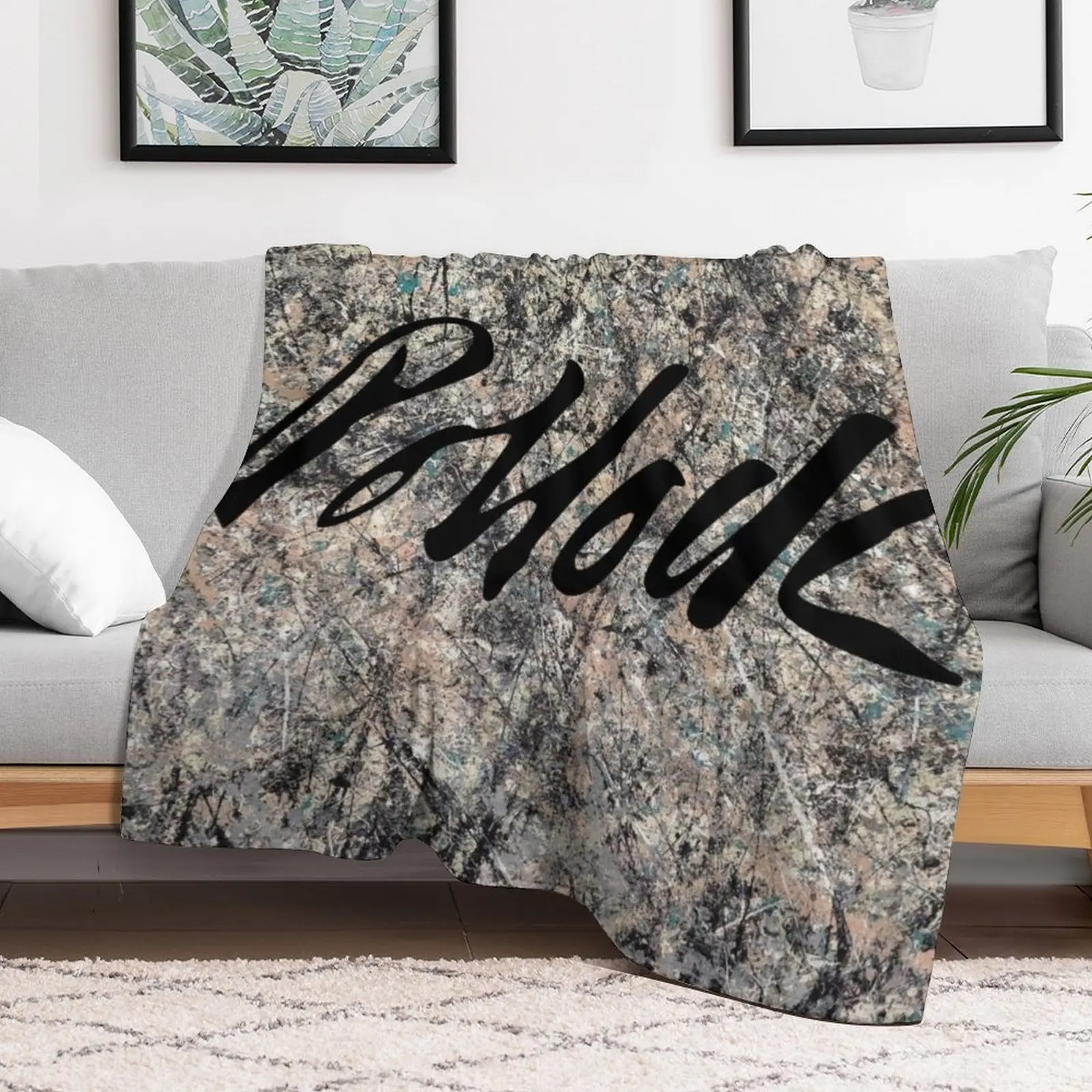 Jackson Pollock signature Throw Blanket Decorative Sofa Beach warm for winter Blankets